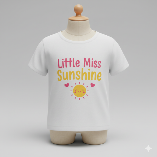Little Miss Sunshine Baby T-Shirt – Cute & Cheerful Edition